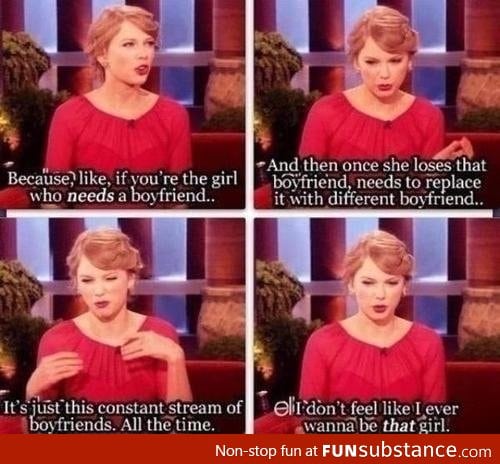 Right... You're not that girl Taylor