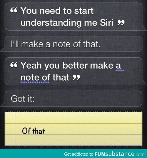 Siri's being a sarcastic b*tch