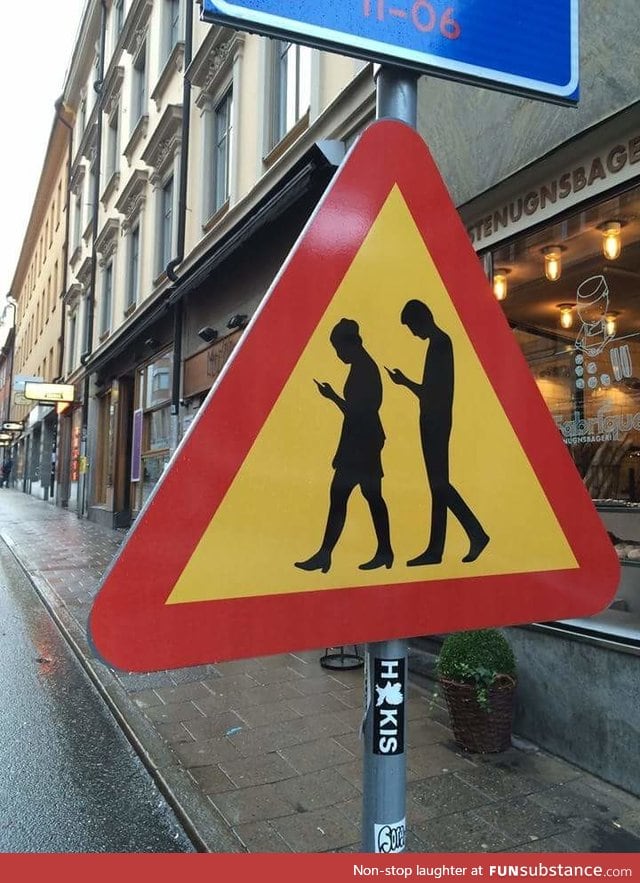 New sign in Sweden