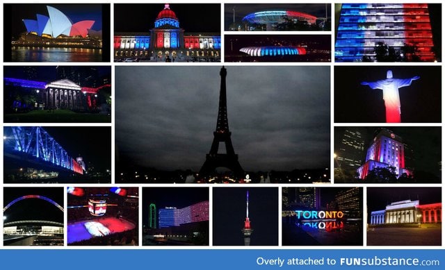When Paris turned out its lights, the rest of the world turned them on