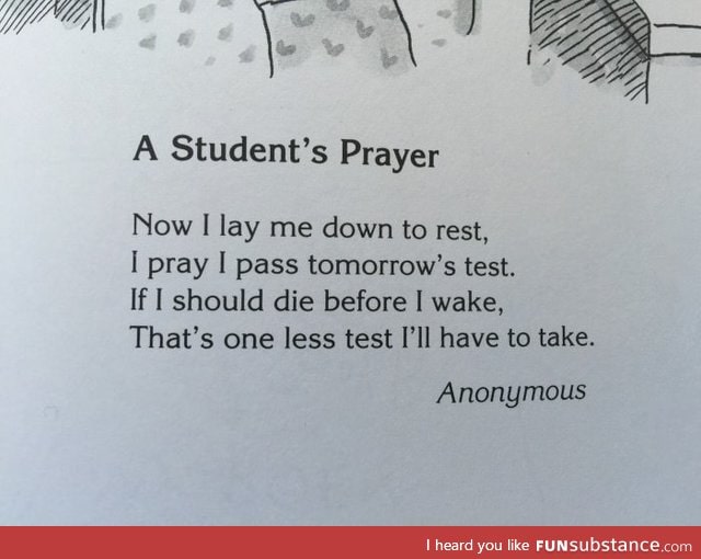 A student's prayer