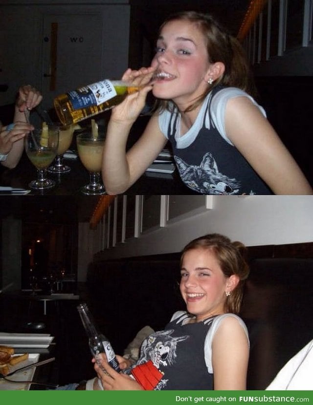 Ever wanted to see a drunk Emma Watson?