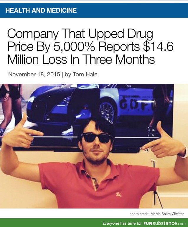 Remember this doucebag? His company is losing money