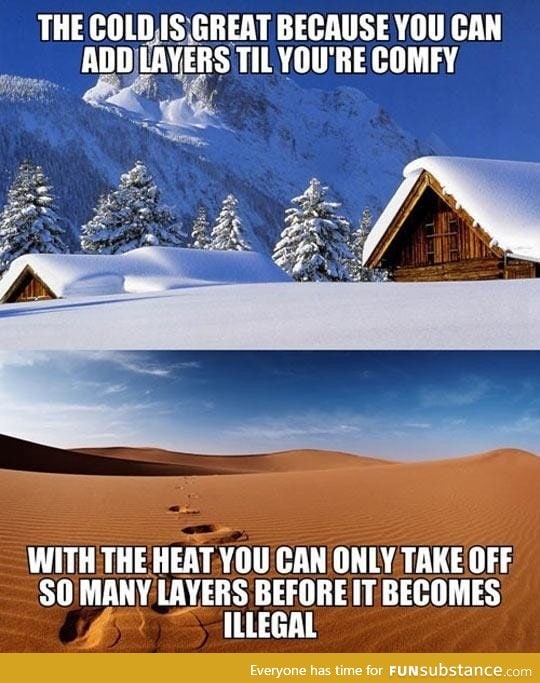 Why I prefer the colder months