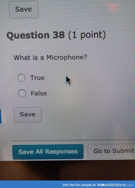 "I am a film student. This was a question on my sound recording test"