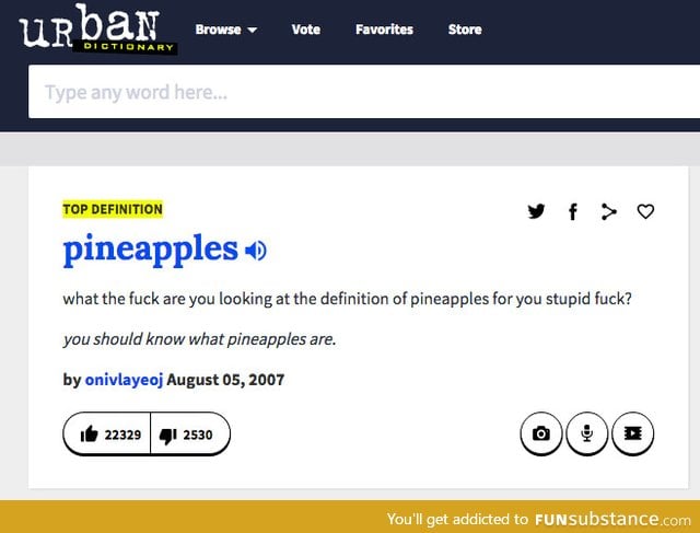 For a second I thought pineapple had some hidden meaning