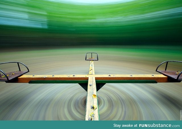 Long exposure on a merry go round