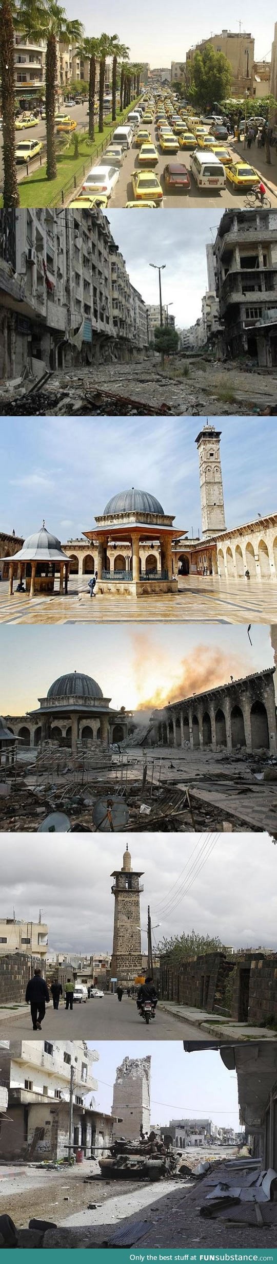 Damascus, syria, before and after