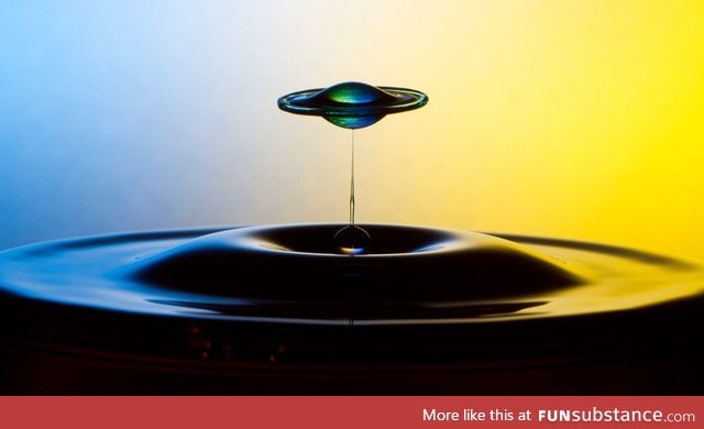Water droplet looks like UFO