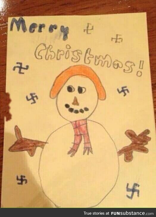 "I better start teaching my cousin how to draw snowflakes properly"