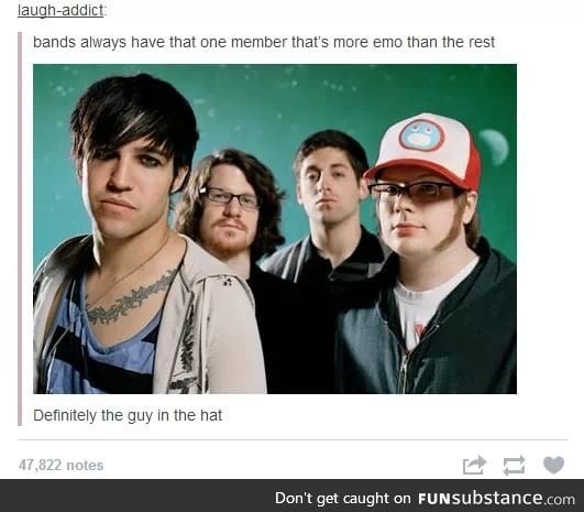 Ugh, this guy really wentz overboard with the eyeliner