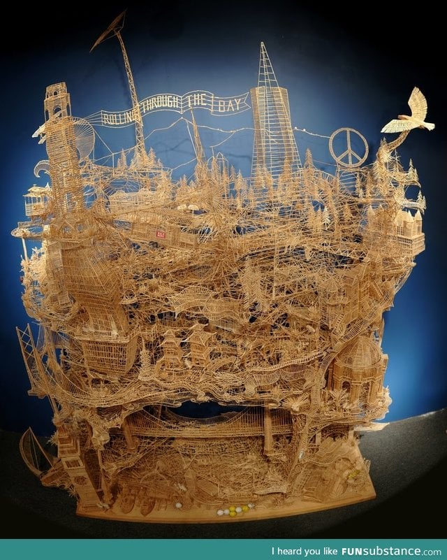 All made out of toothpicks