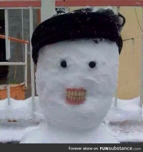 Creepiest snowman ever