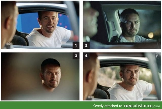 This is how they recreated Paul Walker in Furious 7. That's his brother Caleb Walker