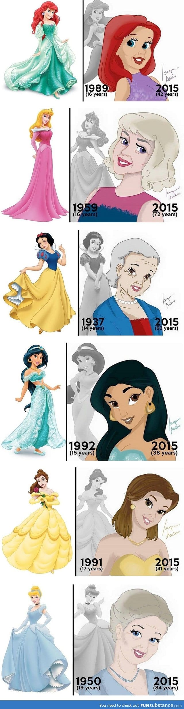 Disney princesses in 2015