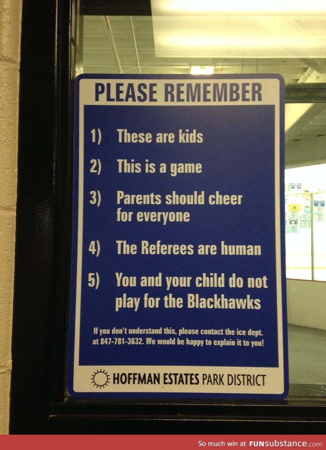 This sign at my local ice rink