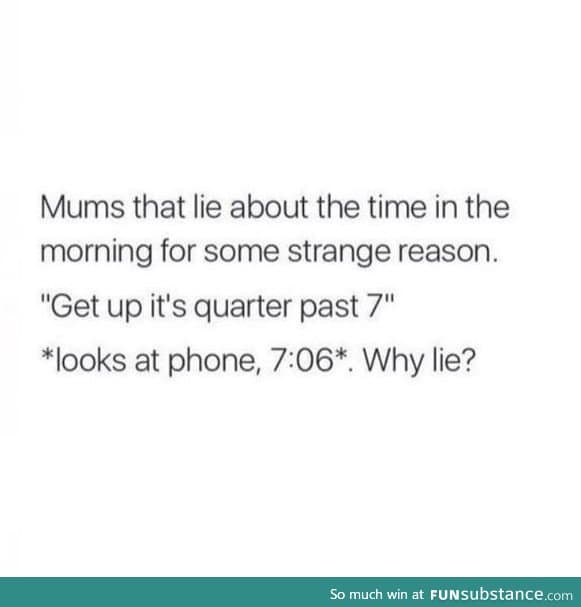 Why lie?