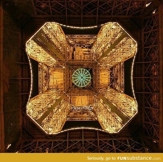 Eiffel Tower from underneath