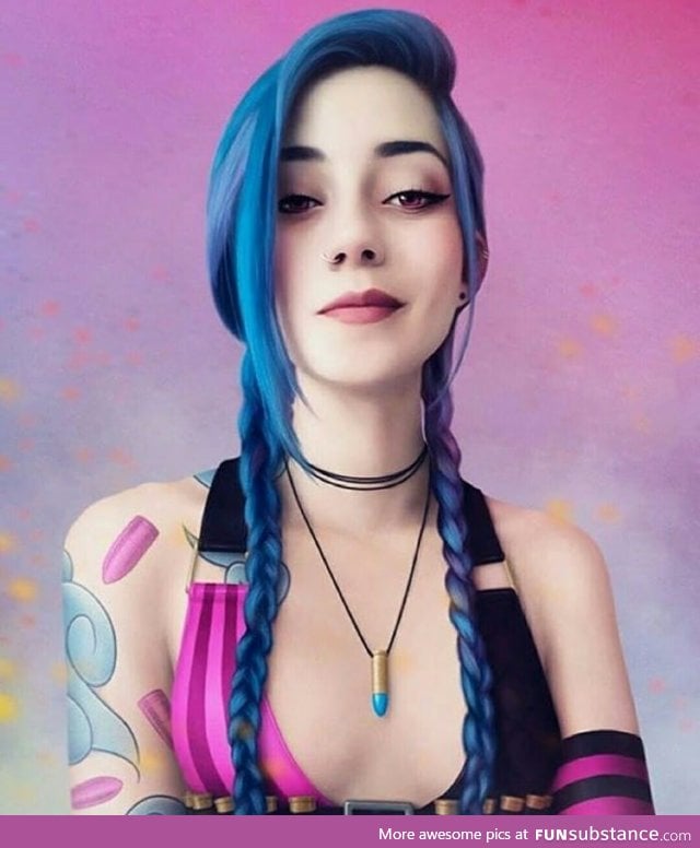 Jinx cosplay done right