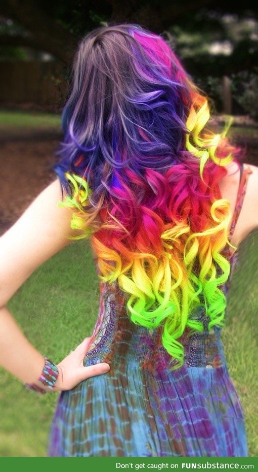 Rainbow hair