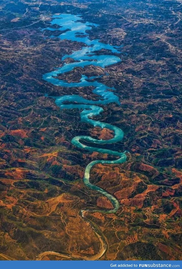 The Blue Dragon River in Portugal