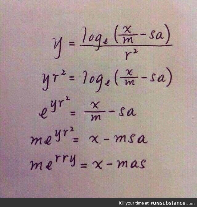 Math teacher xmas greetings