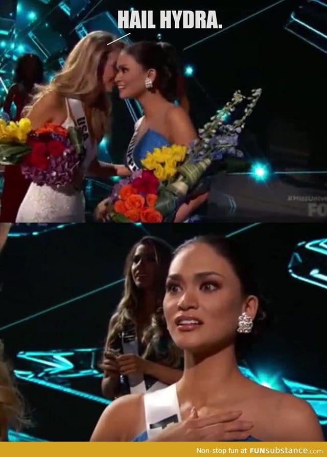 What Miss USA whispered to Miss Philippines