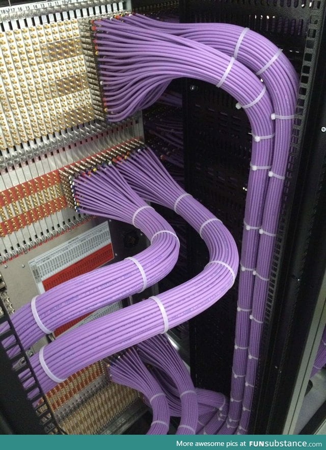 Some satisfying cable organization