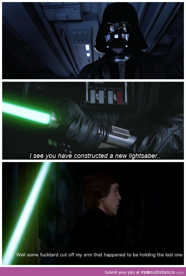You made a new light saber