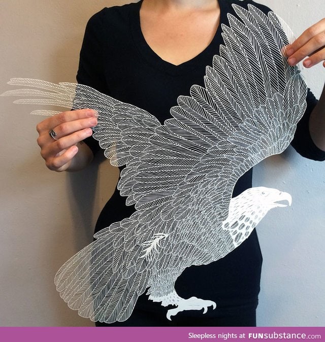 Incredible paper cut