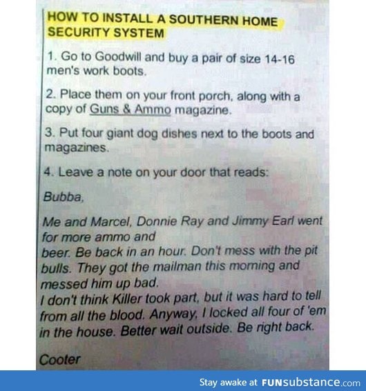 Cheap Southern Security System