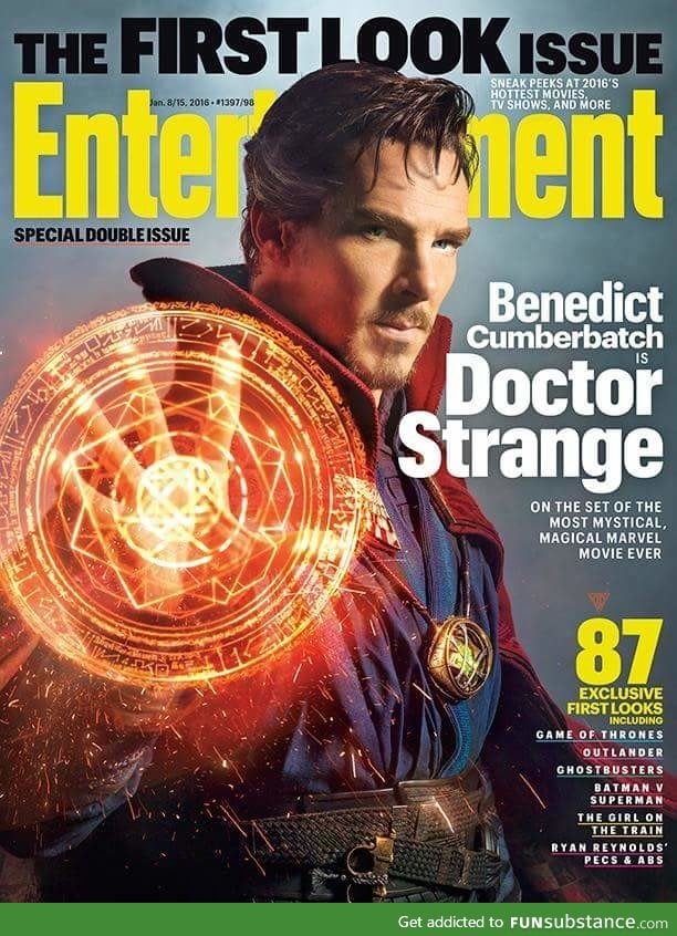 First image of Benedict Cumberbatch as Doctor Strange