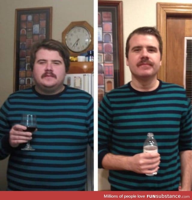 This guy quit drinking alcohol for a year