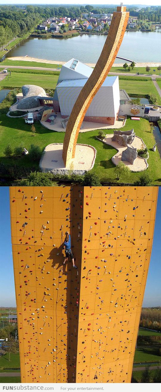 Now this is a climbing wall
