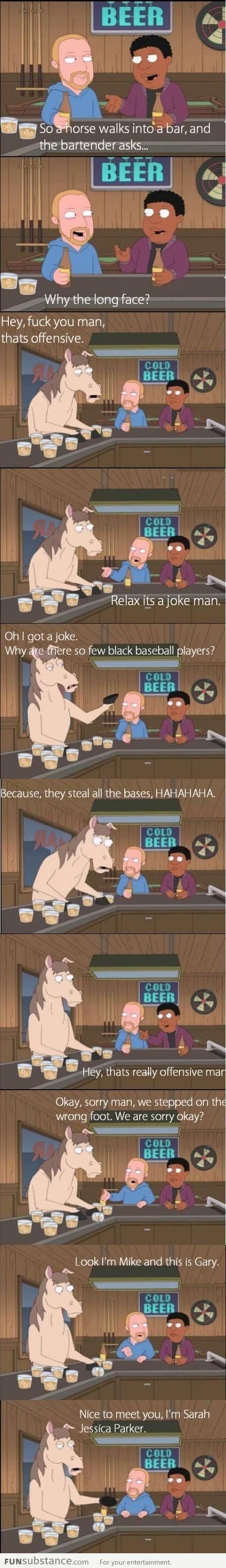 So A Horse Walks Into A Bar