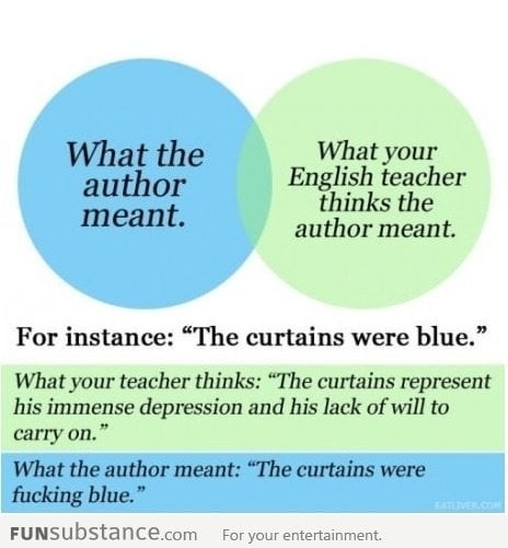 Literature students will understand