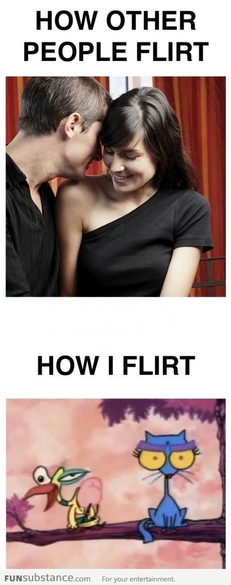How Other People Flirt Vs How I Flirt - FunSubstance