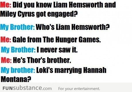 Loki’s Marrying Hanna Montana???