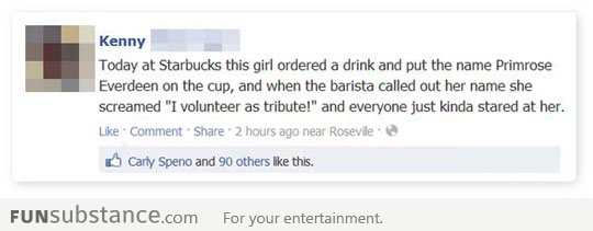 One way to liven up a Starbucks visit