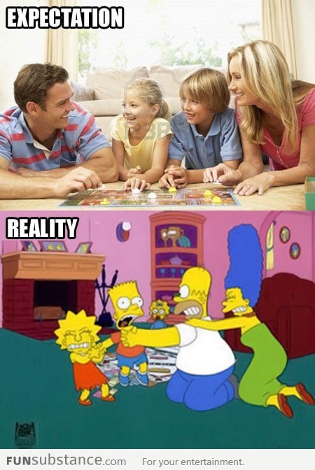 When I play a board game with my family