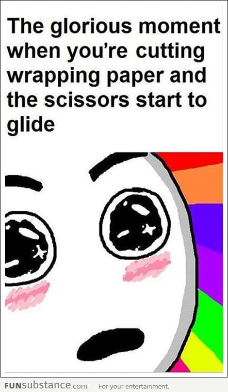 That glorious scissors gliding moment