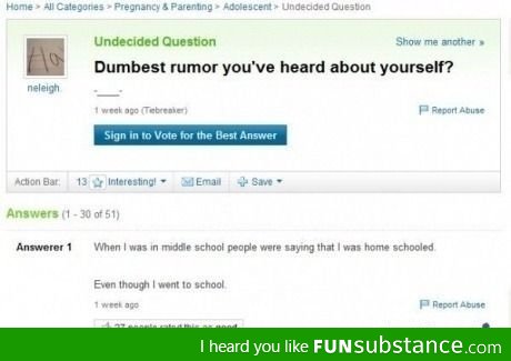 Dumbest Rumor