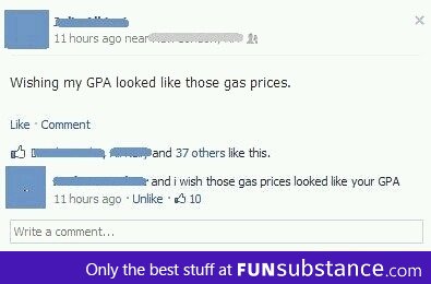 Gas prices and GPA