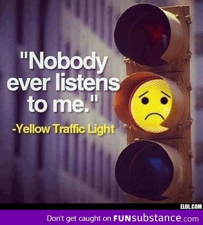 Poor yellow light