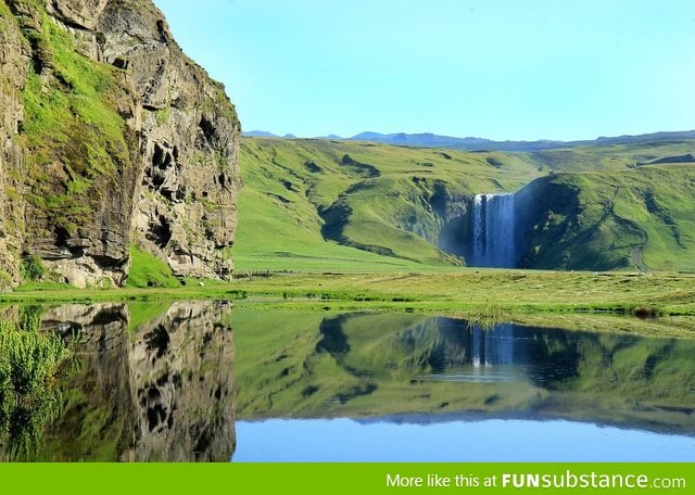 Amazing View of a Waterfall