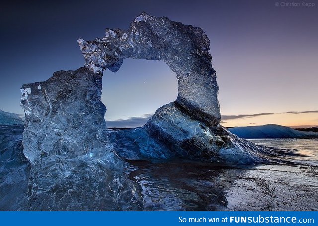 Ice Rock Arch (northern Iceland)