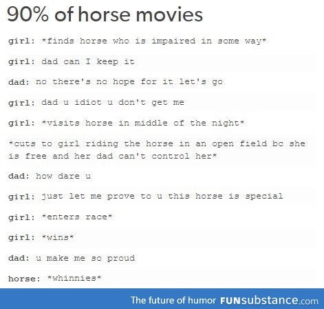 Except for war horse. I like war horse.