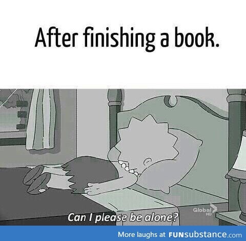 Or after finishing a series