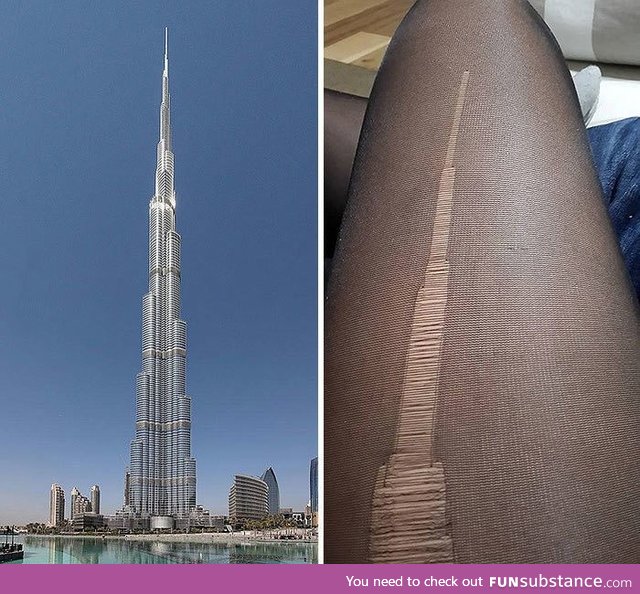 Dont you hate when my stockings turn into one of the Dubai skyscrapers