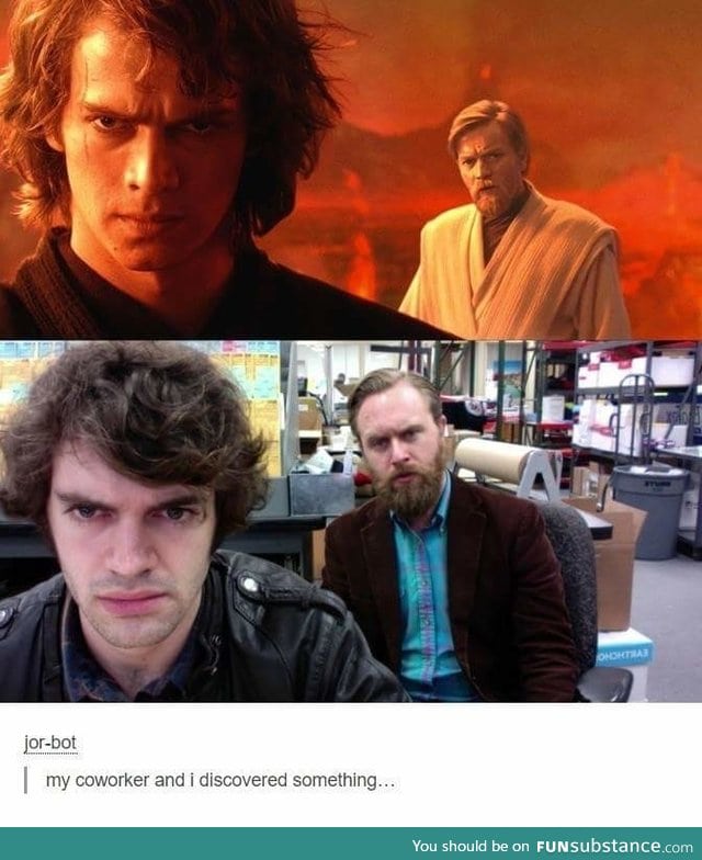 "You were like a coworker to me Anakin"